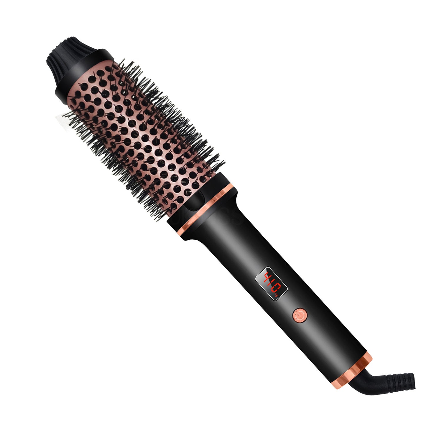 Thermal Brush Heated Curling Brush Ceramic Tourmaline Ionic Curling Iron Volumizing Hot Brush Create Root Volume & Loose Curls,Volume Curls Ceramic Tourmaline Ionic Round Brush Volumizer