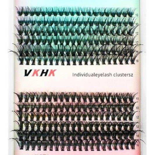 Cluster Lashes 240pcs 30D&40D DIY Eyelash Extension D Curl Long Individual Lashes Mixed Tray Faux Mink Lash Clusters Extensions 0.07 0.10 Black (40D-0.07D-9-16mm)